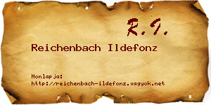 Reichenbach Ildefonz névjegykártya